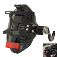 Motorbike For Honda CB650R CBR650R CB CBR 650 R 2019 2020 2021 2022 2023 Real Carbon Fiber Rear Fender Mudguard Splash Guard License Plate LED Light