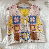 Hot Selling New National Style Boho Hollowed-Out Retro Vest Holiday Travel Vest Cardigan Free Shipping