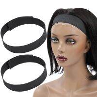 Elastic Band For Wigs To Lay Edges Wig Grip Headband For Lace Frontal Wigs Non Slip Black Edge Melt Band With Adjustable Velcro