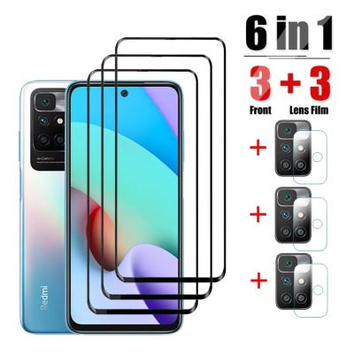 6 in1 Screen Protector For Xiaomi Redmi 10 2022 NFC 10C Global Version Tempered Glass Camera Lens on Redmi 10C 10 2022 glass