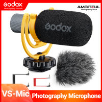 Godox Microphone VS-Mic 3.5mm MIC for iPhone Android Smartphone DSLR Camera For Video Recording Microphone