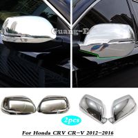 Hans1 CRV CR-V 2012 2013 2014 2015 2016 Decoration Car Back Rear View Rearview Side Door Mirror Cover Stick Trim Frame 2pcs