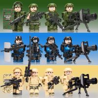 Compatible with LEGO Russian army military figures police armed forces special forces building blocks doll boys assembled toys