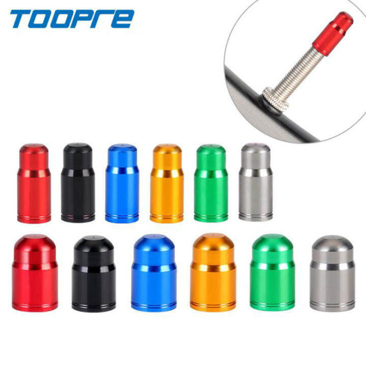 TOOPRE Bicycle 2 PCD Tire Valve Cap Schrader Presta Bike Cap with