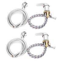 2X Single Wide Tap Bath Sink Shower Head Spray Hose Push on Mixer Hairdresser Pet Household Faucet Extenders