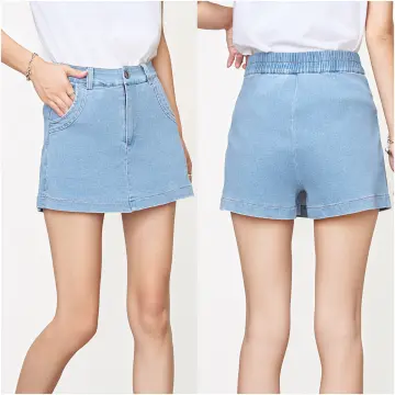 Women Denim Shorts Low Waist Sexy Hot Pants Stretch Mini Jeans Blue Clubwear