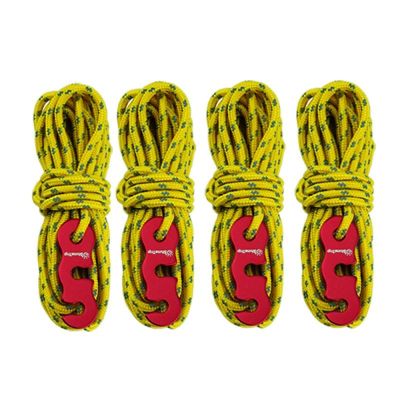 4pcs Multifunction Tent Rope Tent Accessories Outdoor Sports Camping Hiking 400cm Durable Polypropylene Rope