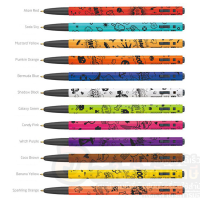 ปากกา Monami 153 ปากกาลูกลื่น ลายการ์ตูน ปากกาสี โมนามิ ปากกาแบบกด ขนาด 0.5mm สีหมึกตามด้าม จำนวน 1ด้าม