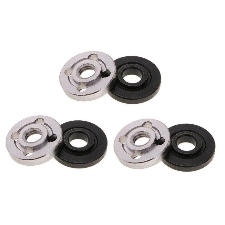 【Toolstar】6 Pcs Angle Grinder Flange Nuts 2 Specifications Steel Lock ...