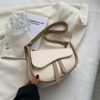 【cw】 High-Grade Underarm Bag for Women 2022 Summer New Pure Color Simple Shoulder Bag Korean Style Fashion Saddle Bag Cross-Border ！