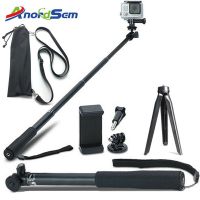 Anordsem อุปกรณ์เสริมขาตั้งเซลฟี่ยืดได้ขาตั้งสามขาสำหรับกล้อง Go Pro ฮีโร่9 8 7 6 5 Sj DJI ชุดกล้องถ่ายภาพสำหรับ YI 4K