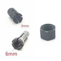 Metal Collet Chuck GD0601 GD0603 Replace For 906 763620 8 3mm/6mm Black Collet Nut Power Tool Accessories GD0600 763627 4