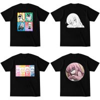 S-5XL ผ้าฝ้าย 100% Gyj โมเดลการ์ตูนอนิเมะ Hitori Gotou Bocchi The Rock!  เสื้อยืด คอกลม สีดํา สีขาว สําหรับผู้ชาย และผู้S-5XL