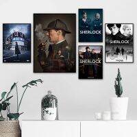 Sherlock TV Series ภาพยนตร์คุณภาพผ้าใบภาพวาดโปสเตอร์-Modern Nordic Art Home Decor ห้องนั่งเล่นโซฟา Wall Decor รูปภาพ-ยอดนิยมนักสืบละคร