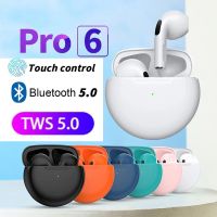 ?【 Readystock】 + Gratis Ongkir?Pro6 TWS หูฟังไร้สายหูฟังโฟนบลูทูธพร้อมไมโครโฟนหูฟังสำหรับเล่นกีฬา J6ชุดหูฟังสำหรับ iPhone Xiaomi PK Pro4 Pro3 I7s Pro5