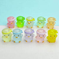 con309 5pcs MINI Luminous Resin เป็ดเรืองแสงในเครื่องประดับขนาดเล็กขนาดเล็กจิ๋วเป็ด