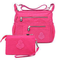 Women 2 Set Handbag Shoulder Bags Hot Sale Crossbody Wallet Bags Multi-purpose Combination Package Mochila High School Bag purse