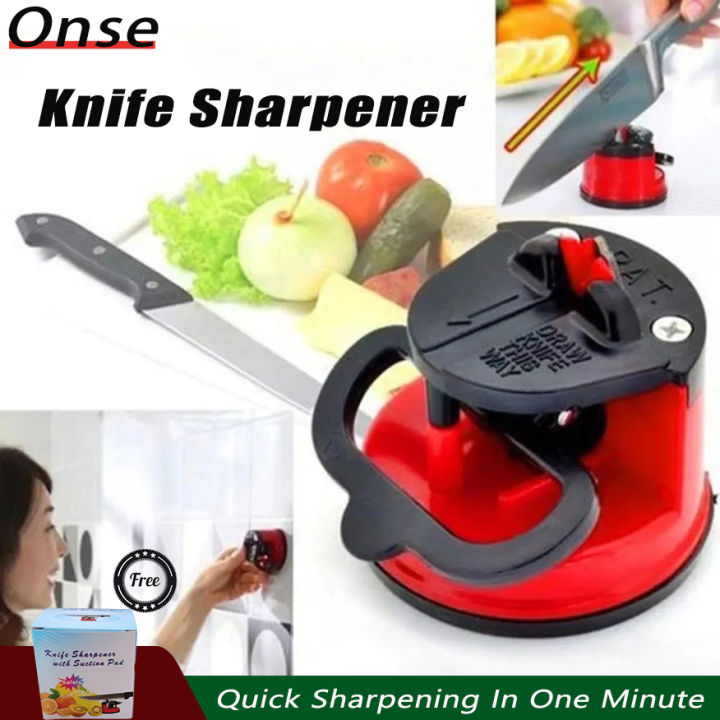 Suction Cup Mini Knife Sharpener, Safe Suction Cup Knife Sharpener