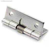 ☢☏❀ 2pcs 1/1.5/2/2.5/3/4 Inch Self Closing Durable Stainless Steel Spring Hinge Furniture Hinge Gift Box Instrument Box Cosmetics