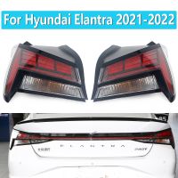 หลอดไฟไฟท้ายรถ LED สำหรับ Hyundai Elantra 2021 2022สัญญาณไฟเลี้ยวโคมไฟหยุดเบรก92401AB100 92402AB100รถยนต์