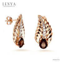 LenYa Jewelry ต่างหูเงินแท้ 925 ดีไซน์ใบใม้สวยงาม