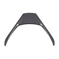 Carbon Fiber Steering Wheel Cover Interior Steering Wheel Frame Trim for 2014-2018