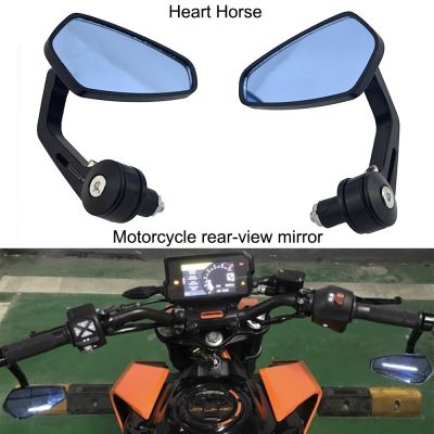 Motorcycle Rear View Mirrors Anti-Glare HD Motorbike Black Handlebar End Side Mirror for Scooters ATV Bike Motorcycles Mirrors