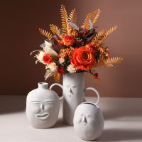 Modern Abstract Art Vases Ceramic Decoration Abstract Human Face Creative Display Room Modern Crafts Ornaments Home Room Decor