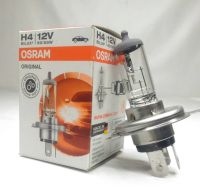 หลอดไฟหน้า H4 12V 60/55W  ยี่ห้อ [OSRAM] หลอดไฟหน้า หลอดดวงไฟ หลอดโคมไฟหน้าสำหรับ รถยนต์ ทั่วไป