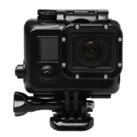 Puluz เคส Hero3ป้องกันแบบหัวเข็มขัดติดตั้งแบบธรรมดาสำหรับ Go Pro Hero 3สีดำอุปกรณ์เสริมกล้อง