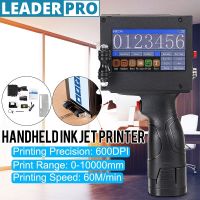 220V Handheld Touch Screen Label Inkjet QR Printer USB Automatic Coding Machine Production Date English System Smart