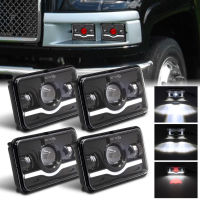 ?Wanlix 4Pcs 4X6 "LED ไฟหน้า Hi/Lo Beam สำหรับ Chevy C10 C20 C30 Camaro EI C5500 Kodiak