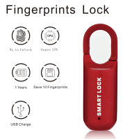 สมาร์ทลายนิ้วมือกุญแจ Keyless USB ชาร์จลายนิ้วมือล็อคมินิแบบพกพา Anti-Theft Security ล็อคสำหรับกระเป๋าถือ Cabinet