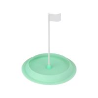 Special Offers Golf Practice Hole Putting Cup All Direction Soft Ruer With White Target Flag Golf Hole Cup Blue Green And Red Training Aids