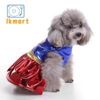 LKMART สีสันสดใส ชุดฮาโลวีนสำหรับสุนัข ระบายอากาศได้ระบายอากาศ โพลีเอสเตอร์ เสื้อผ้าคอสเพลย์สัตว์เลี้ยง ชุดคอสเพลย์สุนัขเจ้าพ่อ นุ่มนุ่มๆ ลูกสุนัขลูกสุนัข