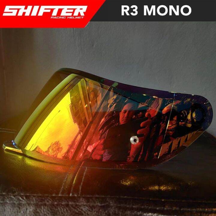 Open helmet full face motorcycle helmet SHIFTER R3 Mono Visor LENS