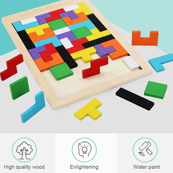 ปริศนาทำจากไม้ที่มีสีสัน-tangram-สำหรับเด็กของเล่นเด็กการเรียนรู้เกมกระดานเพื่อการศึกษาของเล่นปริศนาเด็กๆแบบพกพาเกมจิ๊กซอว์ของขวัญ