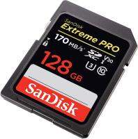 2023 SanDisk Extreme Pro 128GB SDHC UHSI 170 MBs V30 U3 Class 10 4K Memory Card SD Card