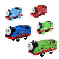 ชุดของเล่นรางรถไฟพลาสติก Thomas And Friends ชุดคลาวด์โทมัสเพอร์ซี่รถไฟ Mobil Mesin Kids Toys