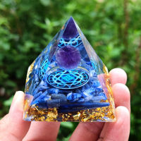 6cm Natural Stone Orgonite Pyramid Crystals Orgone Energy Generator Healing Reiki Chakra Meditation Ornaments Crafts Home Office Art Decoration Gift