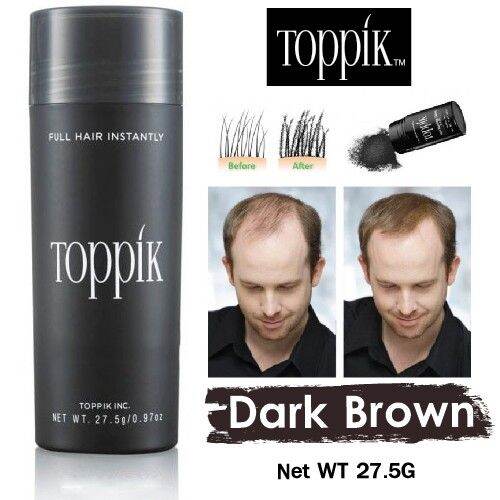 Toppik Hair Fibers Hair Loss Building Fibers 27.5g (DARK BROWN) Lazada PH