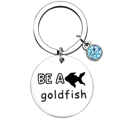 พวงกุญแจปลาทองเป็นแรงบันดาลใจให้ของขวัญเชื่อพวงกุญแจจี้ของขวัญสร้างแรงบันดาลใจ YSK396พวงกุญแจ