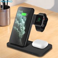 ZZOOI FDGAO 15W Wireless Charger Stand 3 in 1 Fast Charging Dock Station For iPhone 14 13 12 11 XS XR X 8 Apple Watch 8 7 AirPods Pro