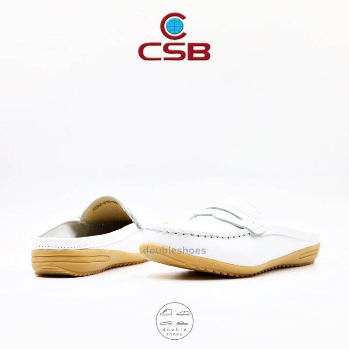 รองเท้าคัทชูเปิดส้น-รองเท้าเปิดส้นเพื่อสุขภาพ-csb-รุ่น-xx92-416-สีขาว-ไซส์-36-41