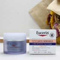 The new Eucerin optimal color Lin coenzyme Q10 retinol A alcohol its moisturizing cream fade out fine lines late frost 48 g