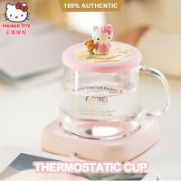 100 แท้ Hello Kittty 55องศาอุ่นแก้ว Warm Pad Thermostatic ถ้วย Pad ถ้วยอุ่น55 ° ฉนวนถ้วยน้ำฐานความร้อนอัจฉริยะควบคุม A204823