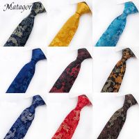 Upscale 100 Silk Tie Luxury Embroidery Man Necktie Mascot Chinese Dragon Pattern Neckwear Wedding Groom Gravata Men Accessories