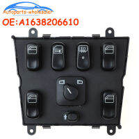 ใหม่ A1638206610 1638206610 163 820 6610สำหรับ1998-2005 -Benz ML320 W163 ML400 ML430 Power Window Master Switch