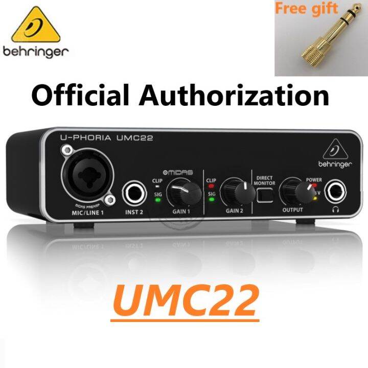 BEHRINGER UPHORIA UMC22 UM2 Live Recording External Audio Interface