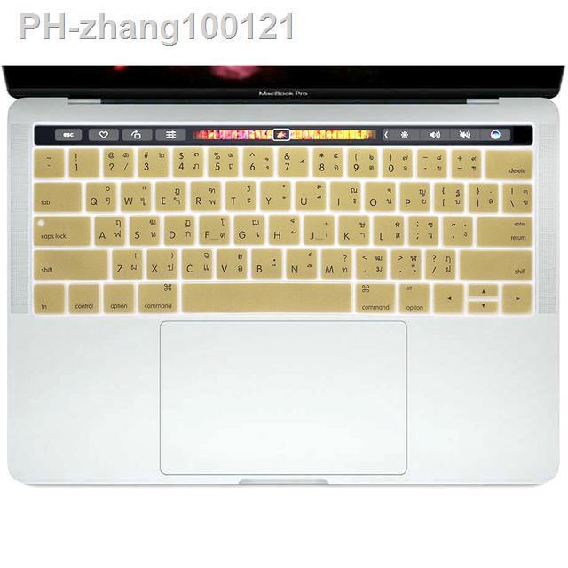 thai-thailand-language-silicone-keyboard-cover-skin-protector-for-apple-macbook-pro-13-a1706-15-a1707-with-touchbar